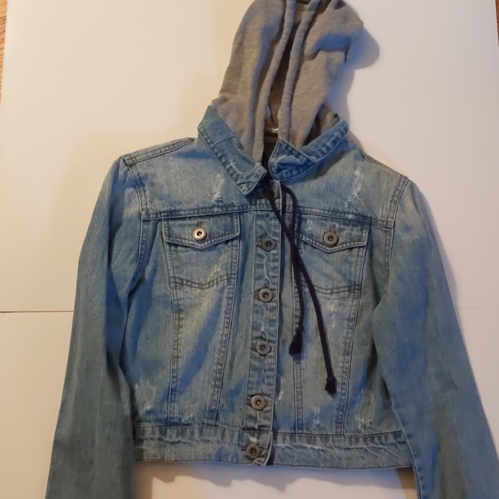 Highway Jeans blue denim jeans jacket-sz L (boys)
